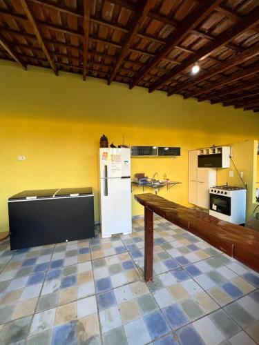 Dapur atau dapur kecil di Pousada Rio Bonito