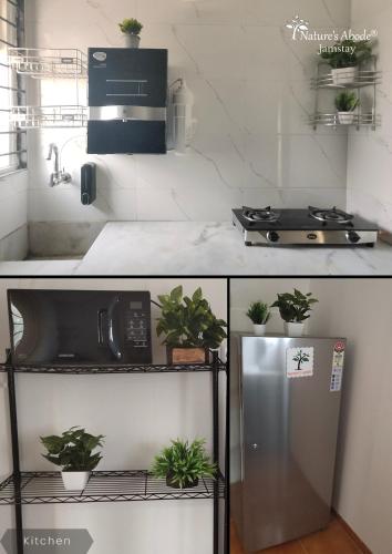 Jamstay by Nature's Abode®Villasにあるキッチンまたは簡易キッチン