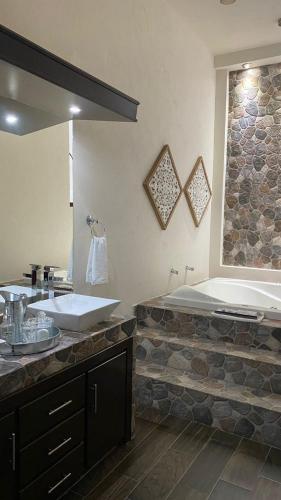 Suites Campestres Montebelloにあるベッド