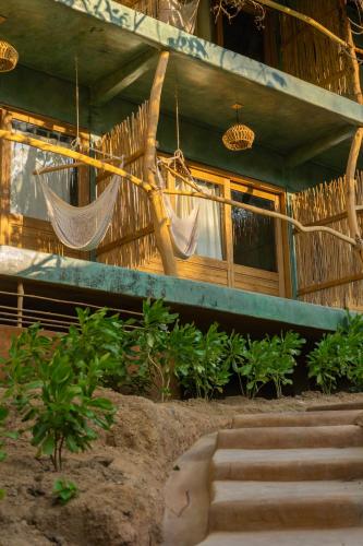 Ein Balkon oder eine Terrasse in der Unterkunft COCOS HOTEL