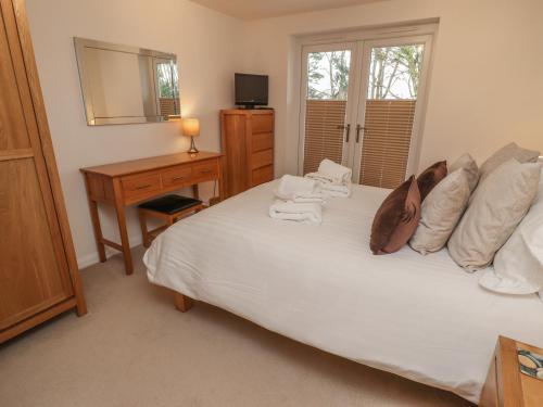 Postel nebo postele na pokoji v ubytování Moonsail