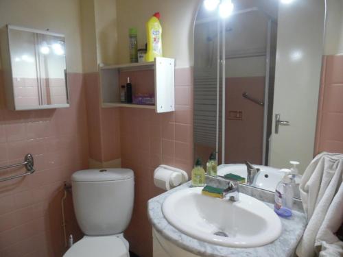 Kúpeľňa v ubytovaní Studio Confortable 3* - 2 Pers, Balcon, Parking, Centre-Ville Amélie-Les-Bains, à 600m des Cures - FR-1-703-69