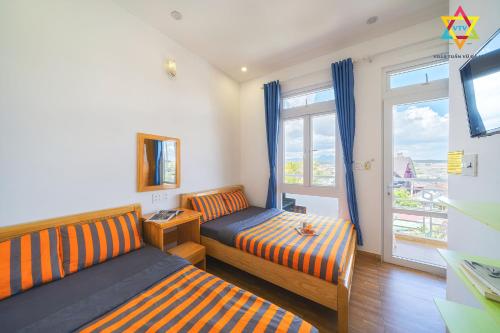 Χώρος καθιστικού στο Villa Tuan Vu Da Lat