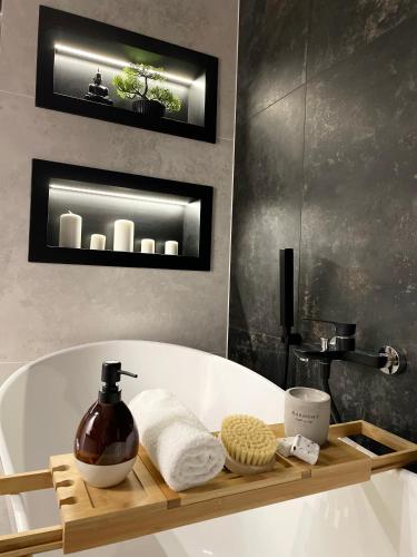 Ένα μπάνιο στο No 59 Apartament