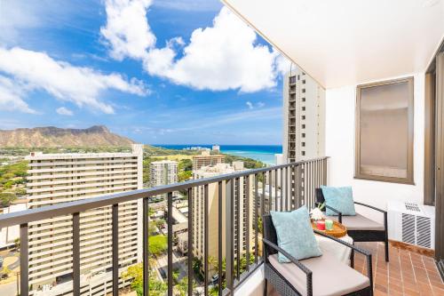 Μπαλκόνι ή βεράντα στο Fabulous Ocean & Diamond Head View with Free Parking!
