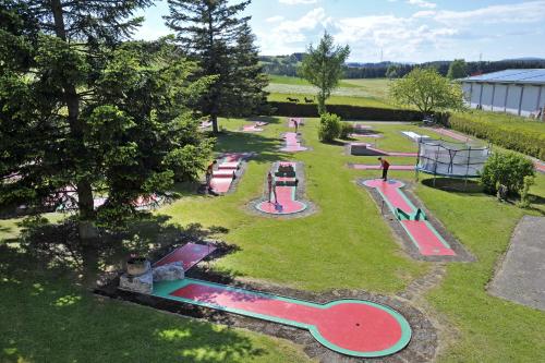 an aerial view of a park with a skate park at Pension Fohrenberg in Ewattingen