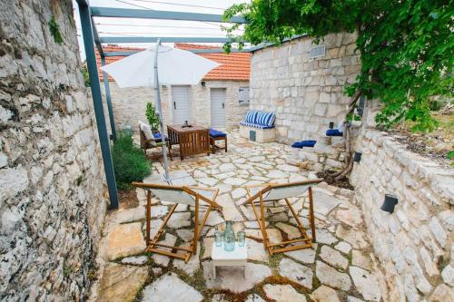 Patio nebo venkovní prostory v ubytování Mala House - Šolta Island