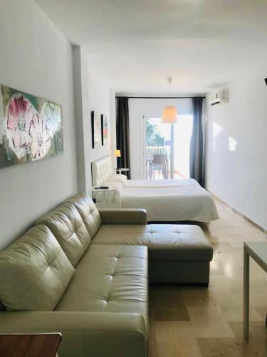 Posezení v ubytování Hostal Tres Soles