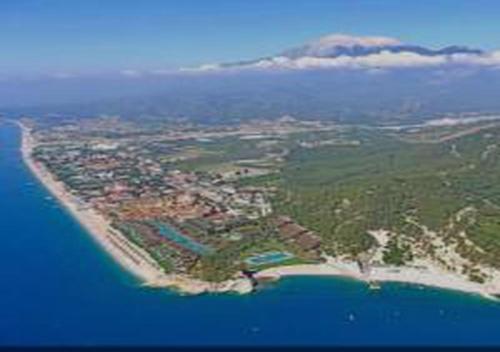 an aerial view of an island in the ocean at MIRAMOR HOTEL & Spa - ULTRA ALL INCLUSIVE SELECTION in Kemer