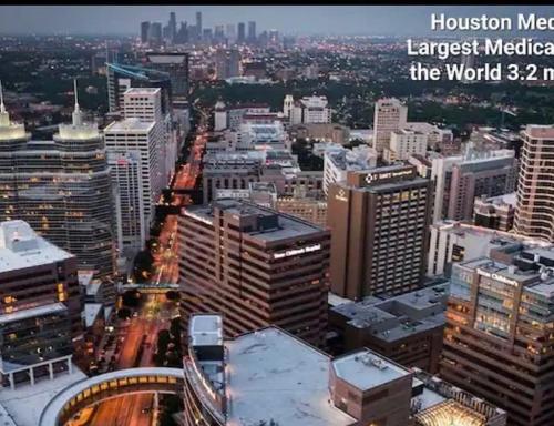 Un'immagine di una citta' con le parole "fusione di Houston, la piu' grande metropoli di... di Modern Santorini Suite Houston NRG TMC Luxurious Walkable a Houston