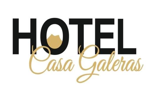 a logo for a hotel casa caldera at Hotel Casa Galeras in Pasto