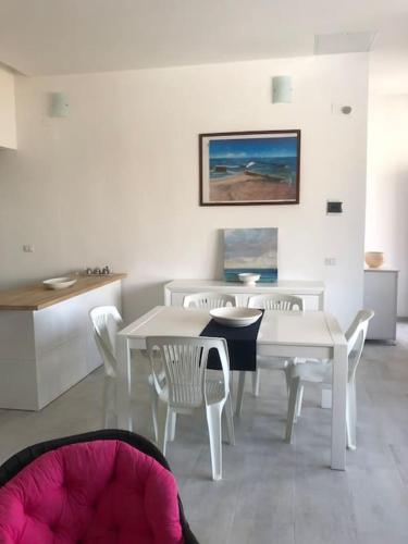 Χώρος καθιστικού στο Casa in Salento sul mare con terrazze panoramiche