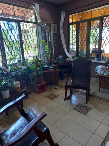 Ruang duduk di Hostel Kimmell / Hostal Familiar La Casita De Los Kimmell