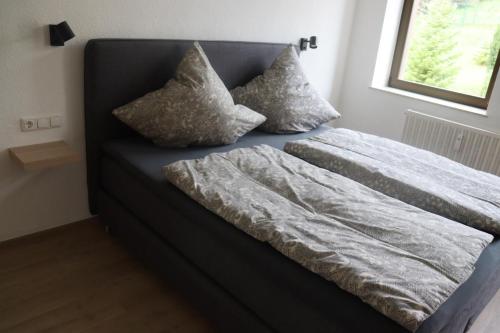 Postel nebo postele na pokoji v ubytování Ferienwohnung Graf Siegfried
