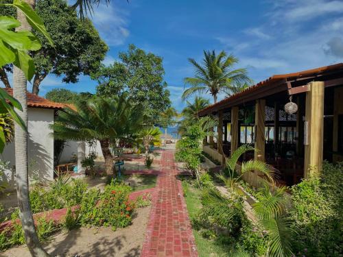 En have udenfor Pousada Paraiso Verão