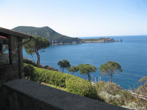 a view of the ocean from a house at Ammiraglio in Campese