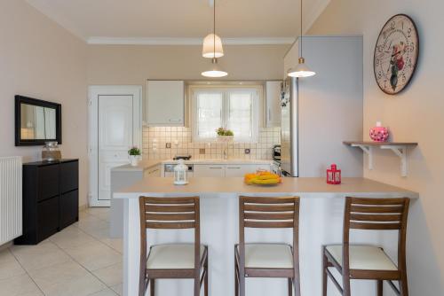 Kuchyň nebo kuchyňský kout v ubytování Luna Apartments