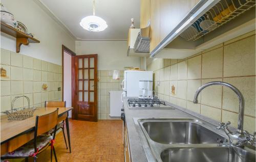 MontemagnoにあるGorgeous Home In Nocchi - Camaiore Lu With Kitchenのキッチン(シンク、コンロ付)