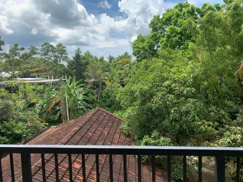 a view from the balcony of a house at Alovera inn weligama in Weligama