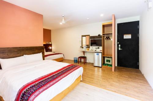 Kuchyň nebo kuchyňský kout v ubytování An Tong Hot Spring Hotel