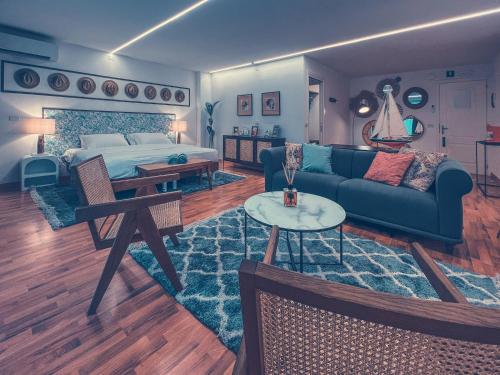 Ruang duduk di Club del Sole Tenuta Primero Hotel