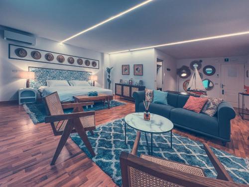 Ruang duduk di Club del Sole Tenuta Primero Hotel