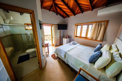Ένα ή περισσότερα κρεβάτια σε δωμάτιο στο Villa Annapurna