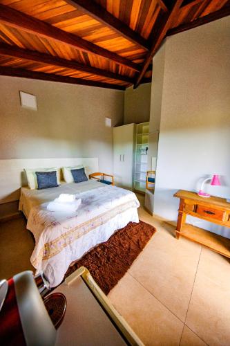 Ένα ή περισσότερα κρεβάτια σε δωμάτιο στο Villa Annapurna