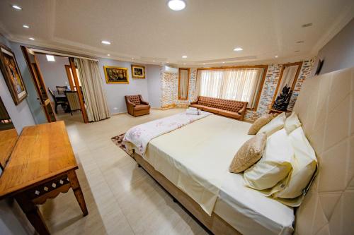 Ένα ή περισσότερα κρεβάτια σε δωμάτιο στο Villa Annapurna