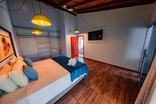 Ένα ή περισσότερα κρεβάτια σε δωμάτιο στο Villa Annapurna