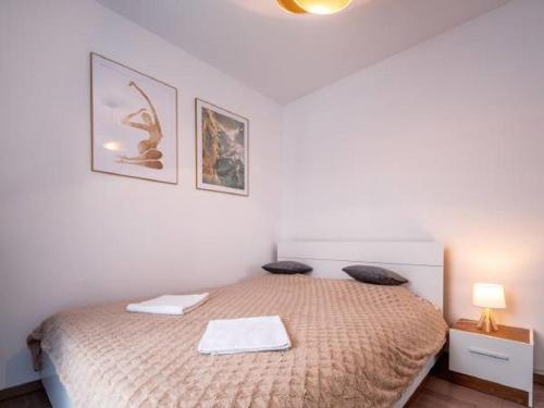 Posteľ alebo postele v izbe v ubytovaní Apartament Szklarski Zakątek