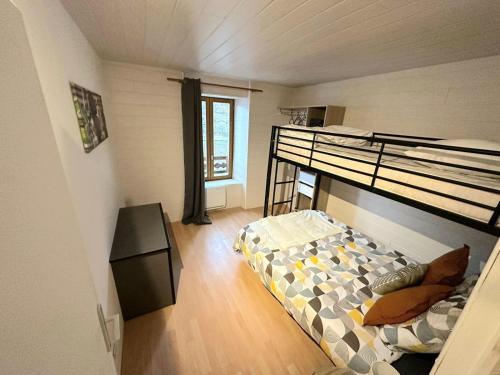 1 dormitorio con 1 litera en una habitación en L'Hermitage en Saint-Nectaire
