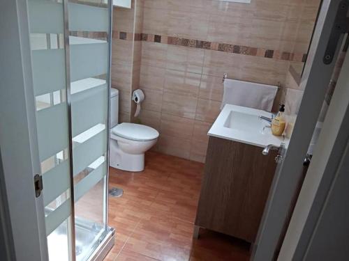Phòng tắm tại El Refugio Yunquera, Málaga.