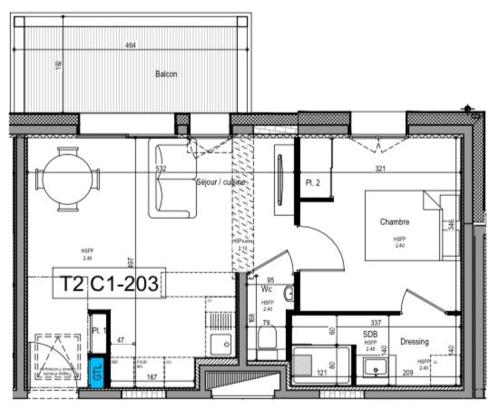 De plattegrond van L'ALPIN