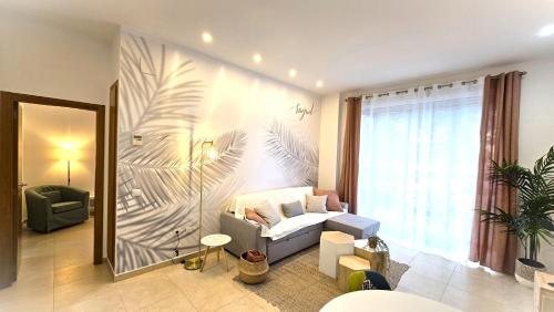 Posezení v ubytování BEACH VALENCIA LUXURY B40-7 Apartament on Beach