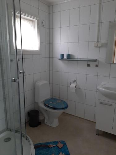 A bathroom at Holiday Apartment in Flatanger