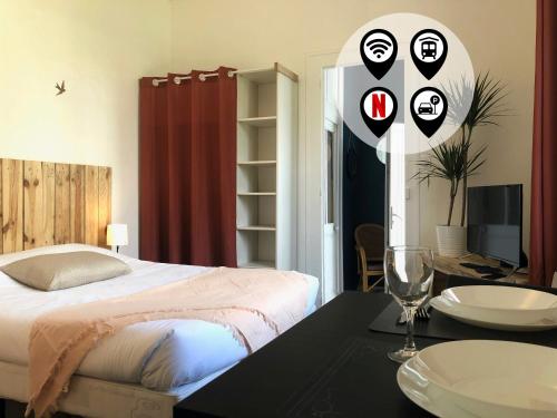 Studio paisible avec jardin - Tours centre