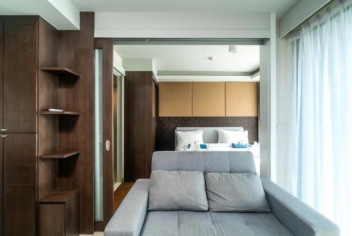 Postel nebo postele na pokoji v ubytování Private apartment at Aristo Resort by Lofty