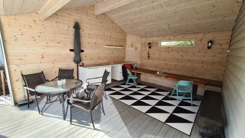 Χώρος καθιστικού στο Trolltunga Lodge