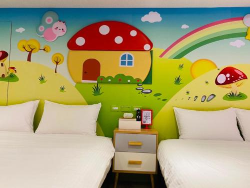 Postel nebo postele na pokoji v ubytování Have Fun Hotel