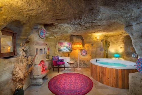 Koupelna v ubytování Cappadocia Splendid Cave Hotel