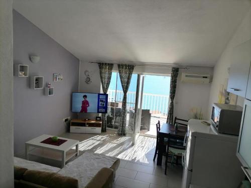 TV a/nebo společenská místnost v ubytování Apartman Sutalo