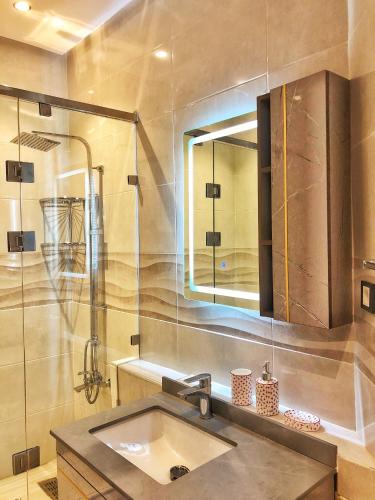 Koupelna v ubytování Magnifique Duplex En Plein Hivernage à Marrakech