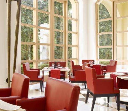 A restaurant or other place to eat at Trident Gurgaon