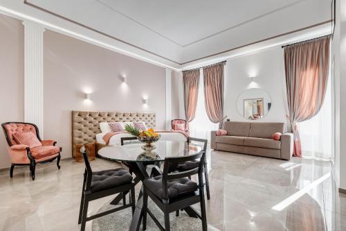 Posezení v ubytování UnoSeiTre - Luxury Apartment & Suite
