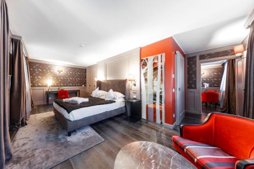 A bed or beds in a room at Hotel Spinale