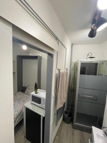 Kúpeľňa v ubytovaní Ambert CentreVille La Studette tout confort