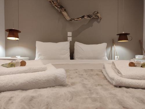 Un ou plusieurs lits dans un hébergement de l'établissement Delphic Moments I Cozy apt 1BR 2BA 2 double beds
