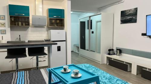 Køkken eller tekøkken på Mamaia Nord-Casa del Mar85