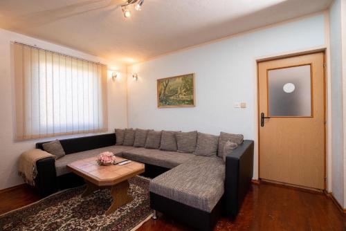 a living room with a couch and a table at Kuca za odmor Jozic in Golubić